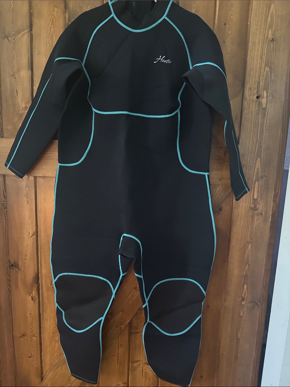 Hevto Plus Size Wetsuit for Women 3/2mm Neoprene Back Zip Wet Suit